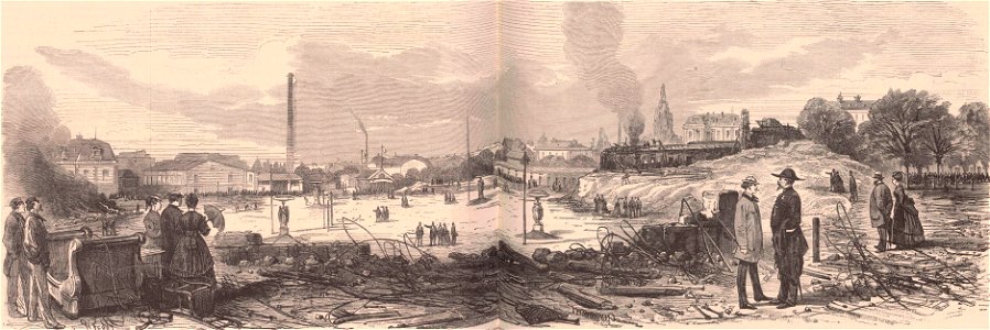 Aspect général de l'Hippodrome le lendemain de l'incendie de 1869