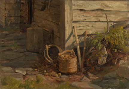 Anders Askevold - Study of a Treebucket with Potatoes - NG.M.00520d - National Museum of Art, Architecture and Design