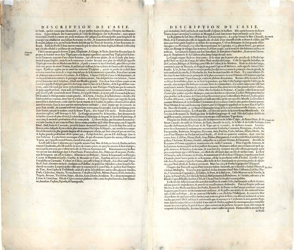 Asia noviter delineata (back)