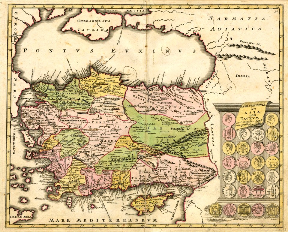 Asiae Peninsula sive Asia intra Taurum, 1720 (Weigel)