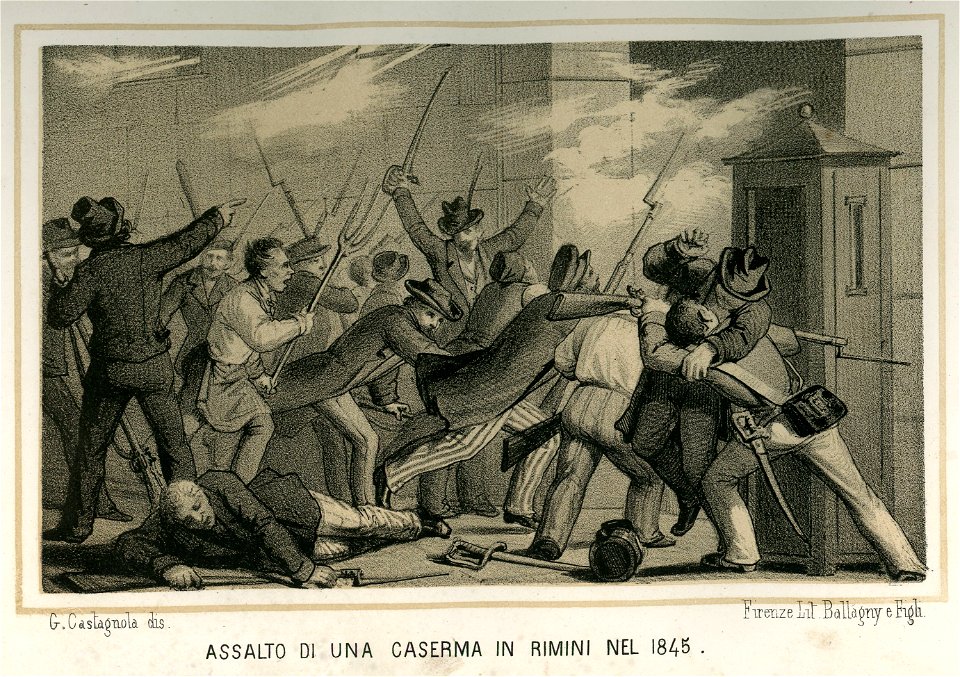 Assalto di una caserma in Rimini nel 1845