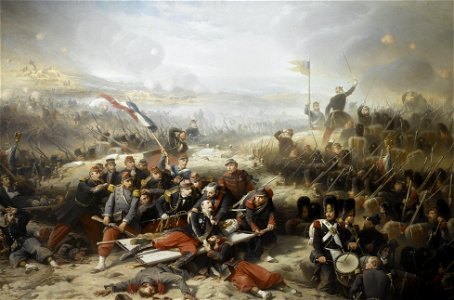 Assaut français sur la courtine de Malakoff le 8 septembre 1855. Free illustration for personal and commercial use.