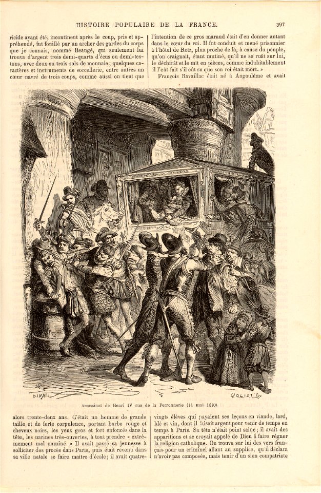 Assassinat d’Henri IV rue de la Ferronnerie 1