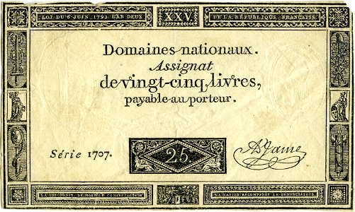 Assignat de 25 livres