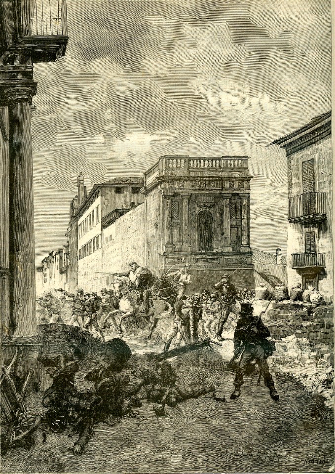 Assalto di Porta Macqueda, comandato dal generale Garibaldi contro i borbonici