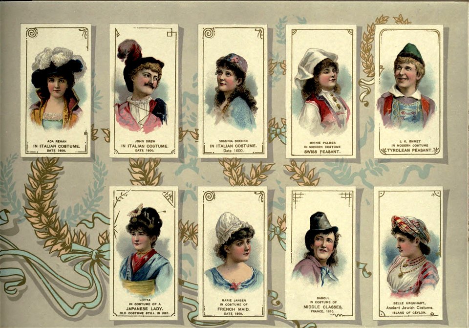 Assortment of actors 05 - Costumes of All Nations. W. Duke, Sons & Co