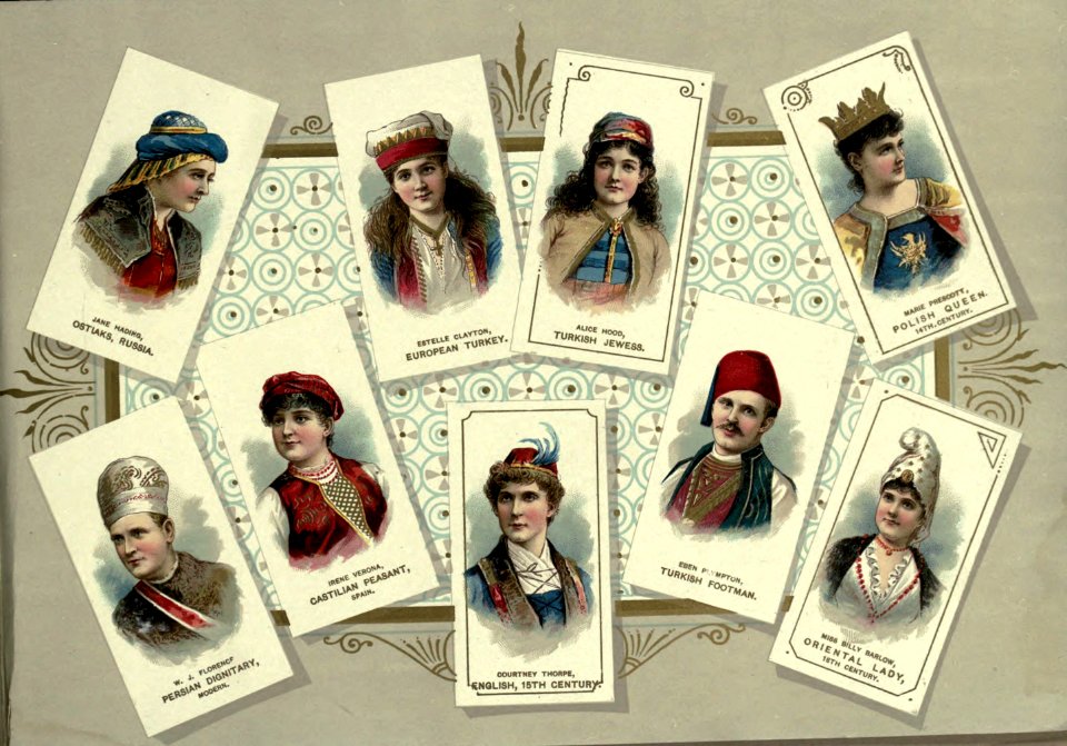 Assortment of actors 11 - Costumes of All Nations. W. Duke, Sons & Co