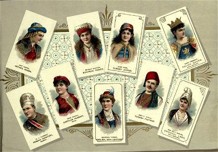 Assortment of actors 11 - Costumes of All Nations. W. Duke, Sons & Co