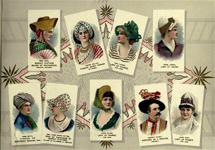 Assortment of actors 01 - Costumes of All Nations. W. Duke, Sons & Co. Free illustration for personal and commercial use.