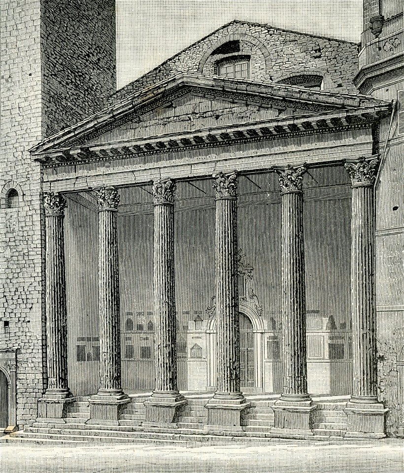 Assisi portico del Tempio di Minerva