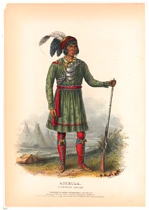 Asseola, a Seminole leader - drawn, printed, & coloured at J.T. Brown's lithographic establishment. LCCN93510292