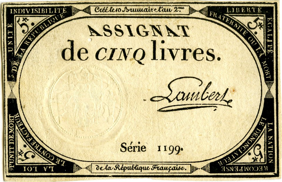 Assignat de 5 livres