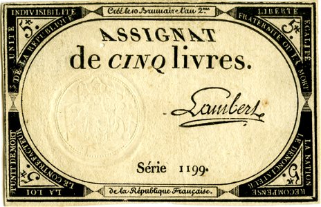 Assignat de 5 livres