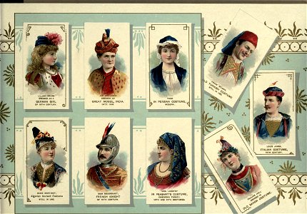 Assortment of actors 06 - Costumes of All Nations. W. Duke, Sons & Co