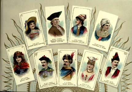 Assortment of actors 08 - Costumes of All Nations. W. Duke, Sons & Co. Free illustration for personal and commercial use.