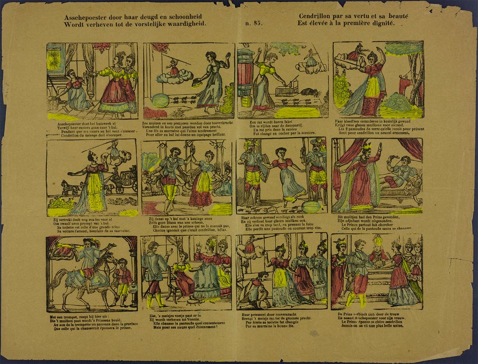 Asschepoester door haar deugd en schoonheid-Catchpenny print-Borms 0048