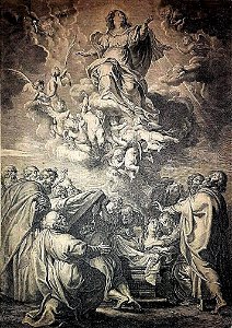 Assomption de la Vierge - Martinus van den Enden after Paul Rubens & Schelte Adams Bolswert