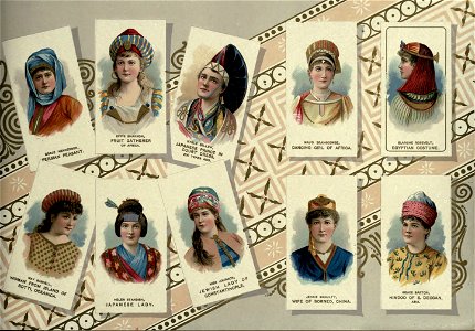 Assortment of actors 04 - Costumes of All Nations. W. Duke, Sons & Co