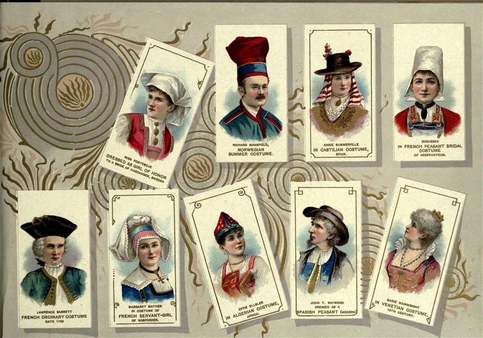 Assortment of actors 10 - Costumes of All Nations. W. Duke, Sons & Co