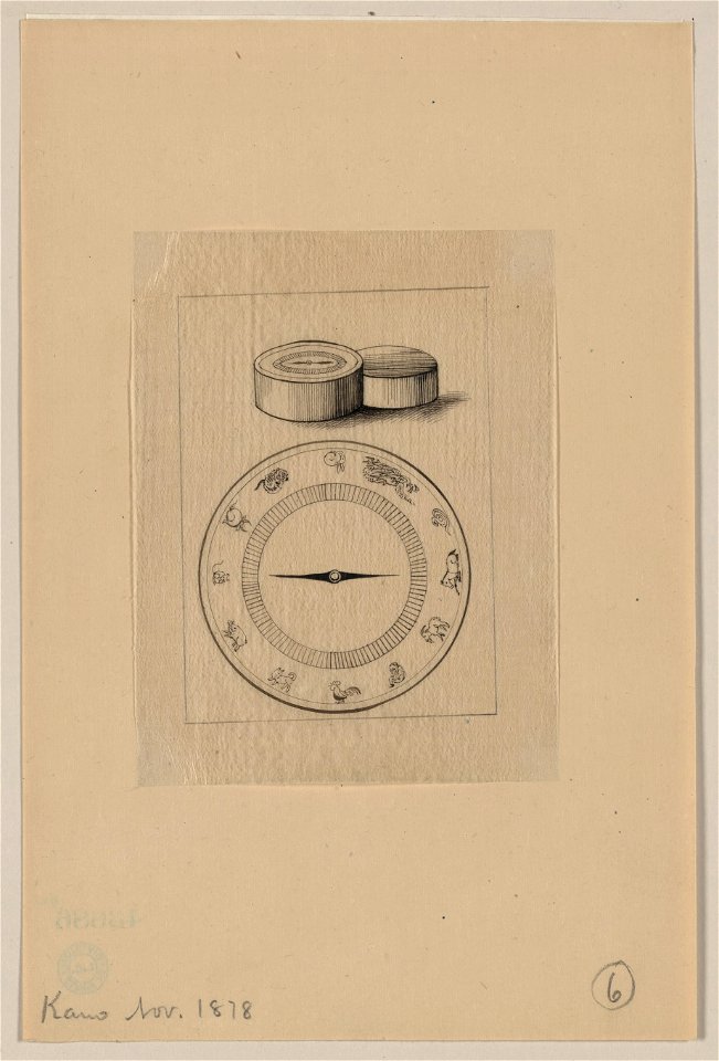 Astrological device showing signs of the Chinese calendar, with case LCCN2009630303