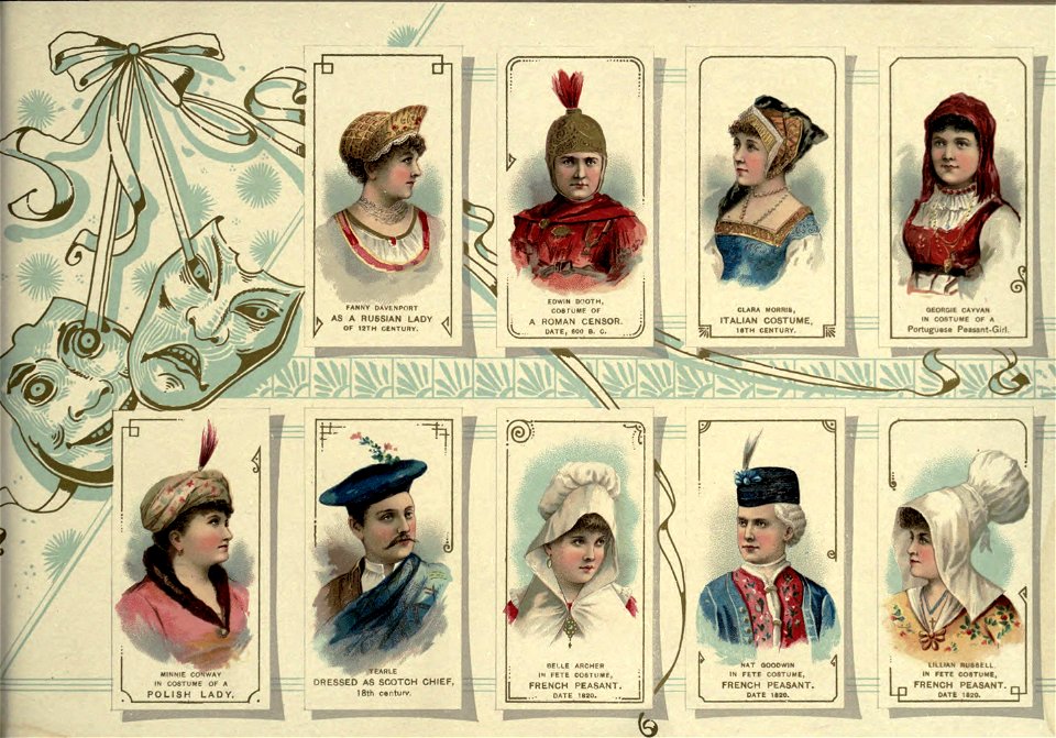 Assortment of actors 09 - Costumes of All Nations. W. Duke, Sons & Co