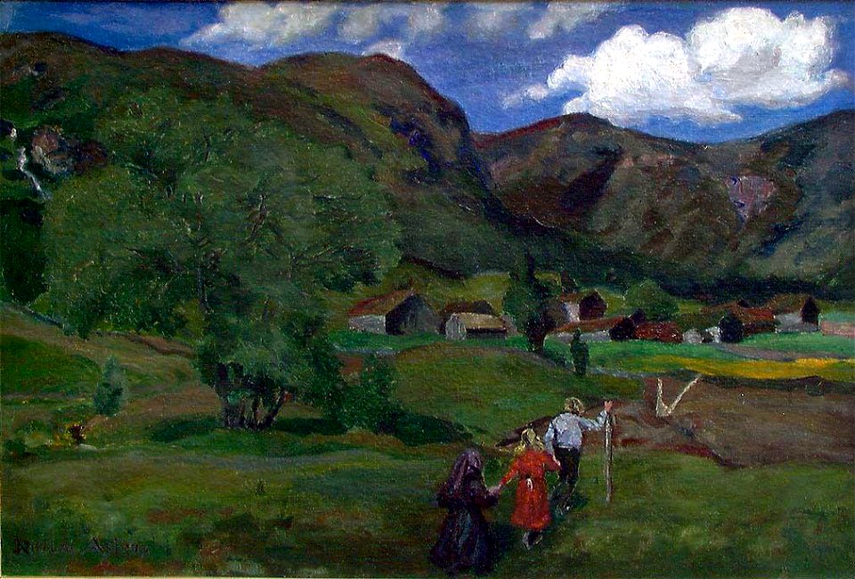 Nikolai Astrup - Landscape with Children - NG.M.02308 - National Museum of Art, Architecture and Design