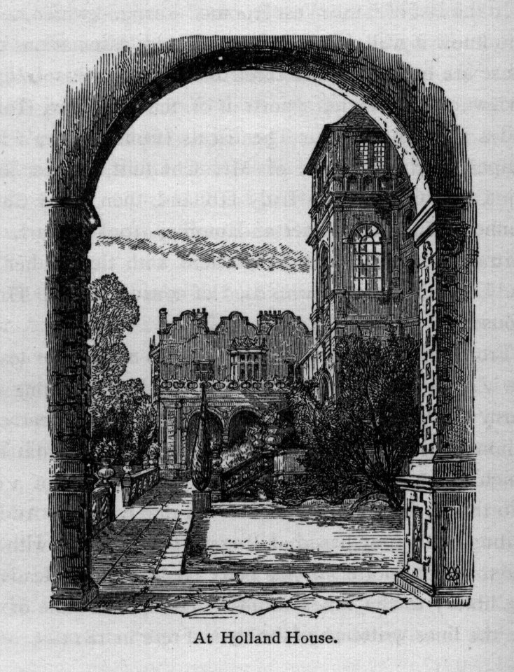 At Holland House - Walks in London, Augustus Hare, 1878