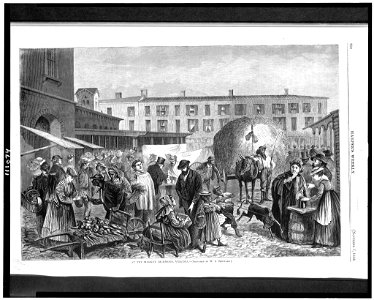 At the market, Richmond, Virginia - Sketched by W.L. Sheppard. LCCN94510109
