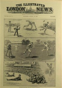 At the Last Test Match, England v Australia at the Oval - ILN 1899