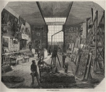 Atelier d'Eugène Delacroix, 1852