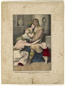Ataliba receiving the last embraces of his family- conquest of Mexico LCCN90708819