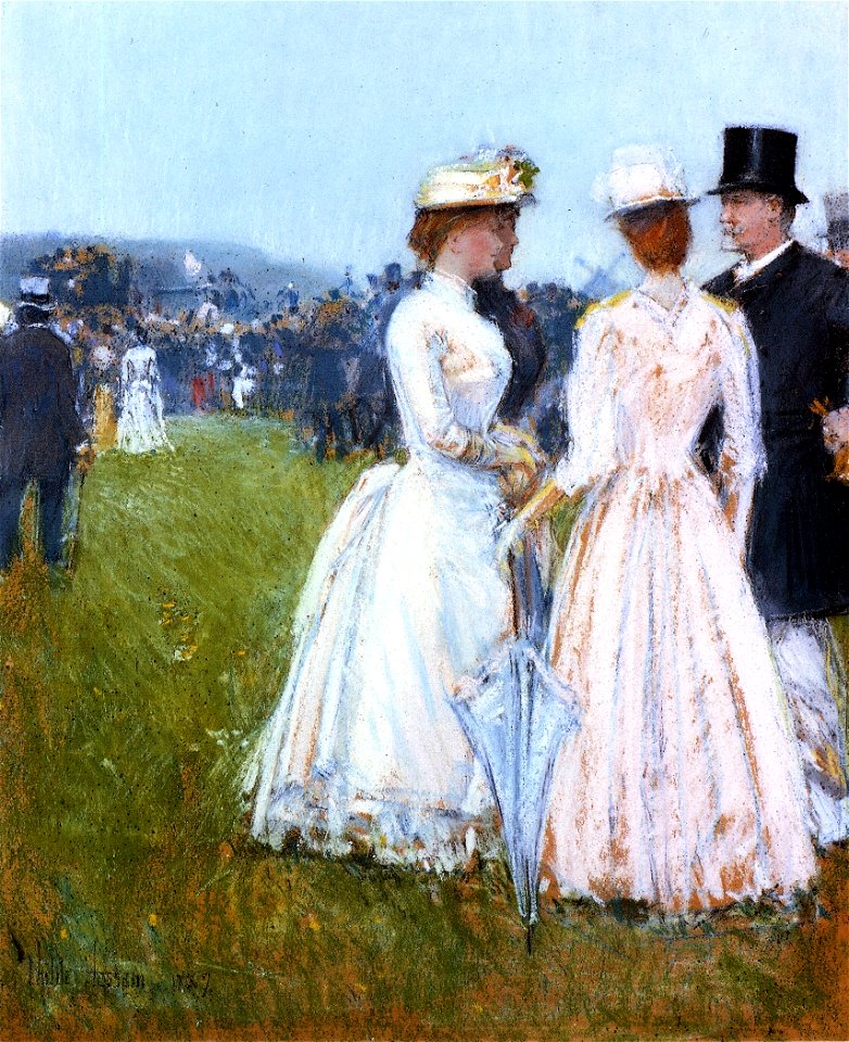 At-the-Grand-Prix-1887-by-Childe-Hassam