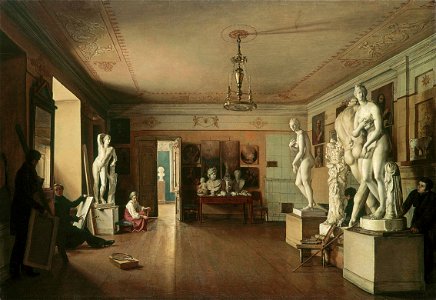 Atelier of the artist Alexey Venetsianov by A.A. Alexeev