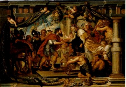 Atelier van Peter Paul Rubens - Abraham en Melchisedek (Genesis14-18-20) - ГЭ-10266 - Hermitage Museum