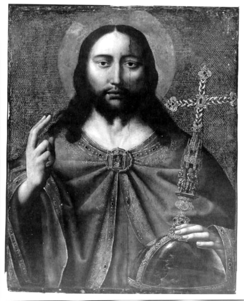 Atelier van Quinten Massijs (I) - Christus als Salvator Mundi - 1220 - Museum of Fine Arts, Budapest