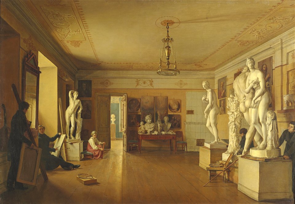 Atelier of the artist Alexey Venetsianov by A.A. Alexeev 02