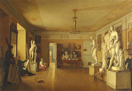 Atelier of the artist Alexey Venetsianov by A.A. Alexeev 02