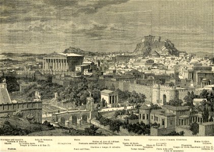 Atene antica (Ricostruzione grafica degli eruditi)