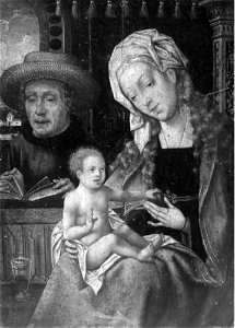 Holy Family by Joos van Cleve, c. 1520, oil on panel - Currier Museum