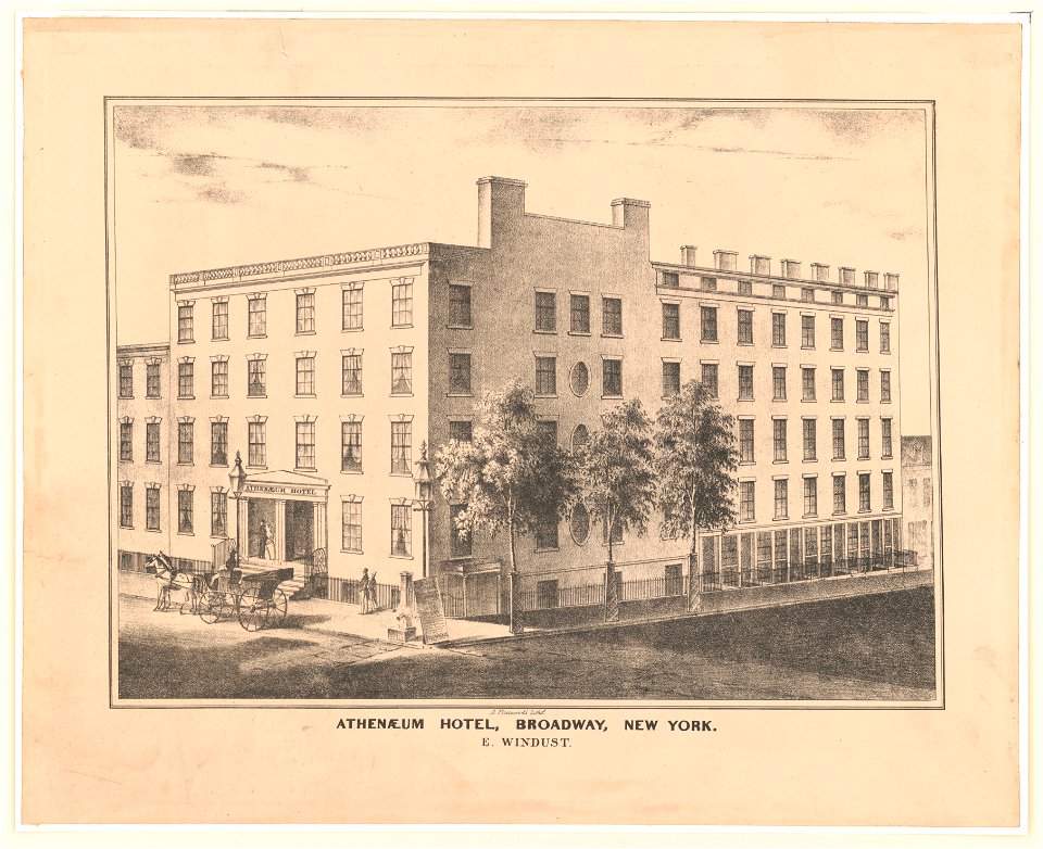 Athenaeum hotel, Broadway, New York., E. Windust LCCN2003681742