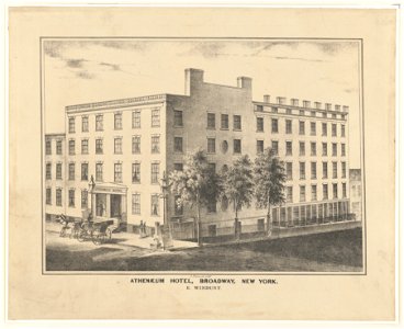 Athenaeum hotel, Broadway, New York., E. Windust LCCN2003681742
