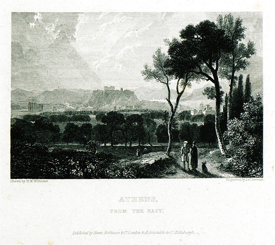 Athens From the East - Williams Hugh William - 1829