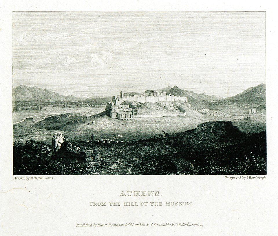Athens, from the hill of Museum - Williams Hugh William - 1829