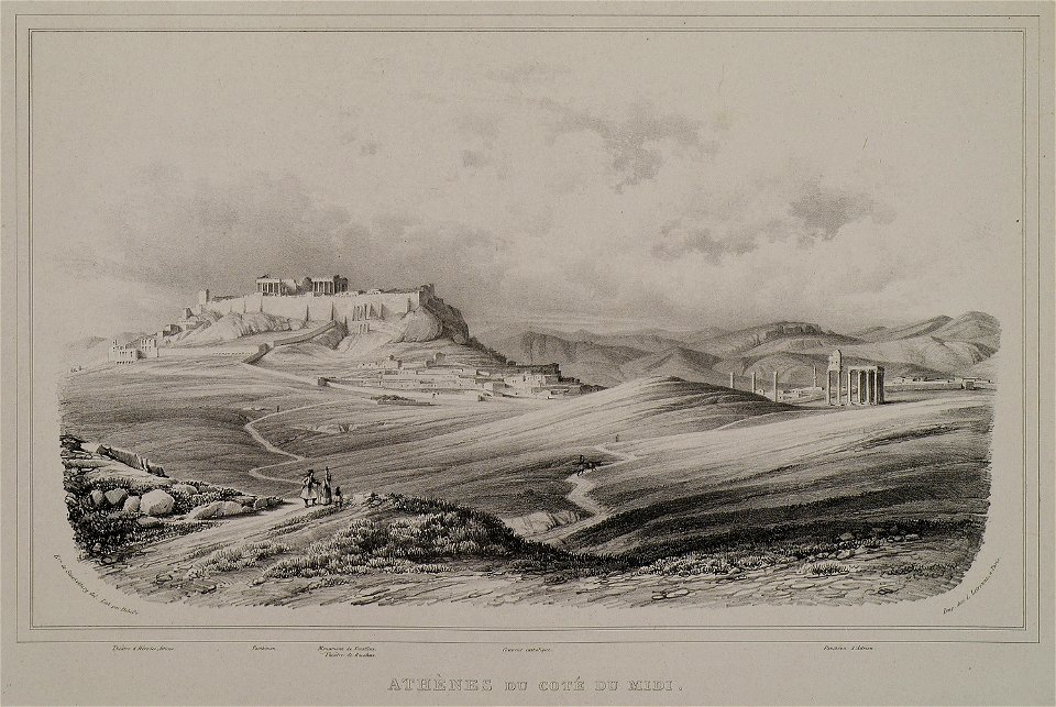 Athènes du coté du midi - Stackelberg Otto Magnus Von - 1834