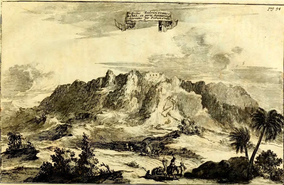 Athanasius Kircher - Turris Babel - 1679 (page 140 crop-rotated)