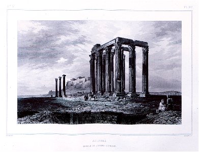 Athenes Temple de Jupiter Olympien - Blouet Guillaume-abel - 1831