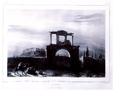 Athênes Arc d'Adrien - Blouet Guillaume-abel - 1831