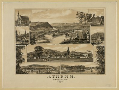 Athens. Bradford Co. Pa. 1881 LCCN2004670334