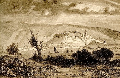Athens, from the Gardens of the Academy, near Colonnus - Wordsworth Christopher - 1882