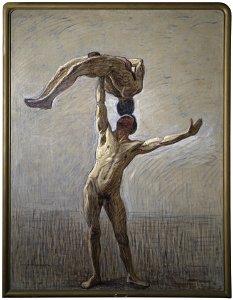 Athletes (Eugène Jansson) - Nationalmuseum - 19193. Free illustration for personal and commercial use.